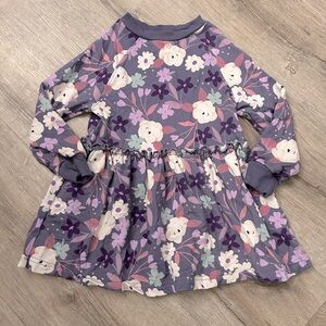 Little Sleepies Sugar Plum Floral Drop Waist Dress